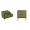 Manhattan Comfort 2-Piece DUMBO Standard 3-Drawer Dresser and DUMBO 2.0 Nightstand in Olive Green 2-DB02-OG - alternate 4